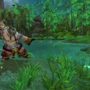 Pandaren_Monk_with_a_Mirror_Strider_at_Glassfin_Lake_in_the_Jade_Forest
