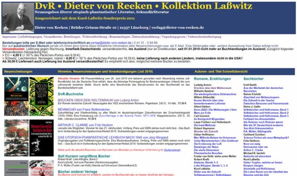 Verlag Dieter von Reeken gibt Tätigkeit auf