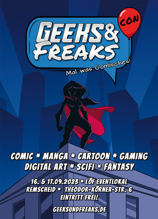 Geeks & Freaks-Con im September 2023 in Remscheid: Das Poster