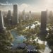 Cover Phantast 29 - utopische grüne Stadt aus Luftansicht