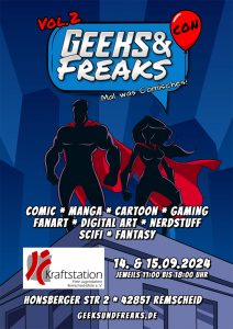 PhantaNews präsentiert: Geeks <span class="amp">&</span> Freaks-Con Vol. 2 am 14. <span class="amp">&</span> 15. September 2024 in Remscheid