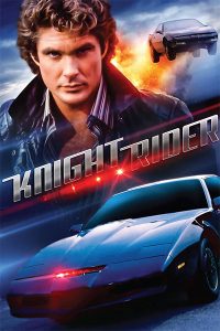 Knight Rider Poster - Hasselhoff und Auto K.I.T.T.